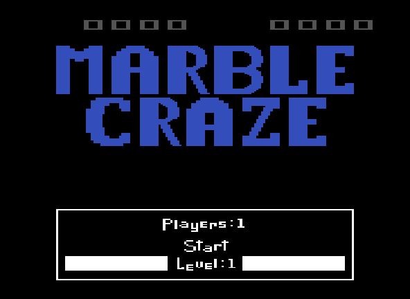 Marble Craze almostcomplete Title Screen